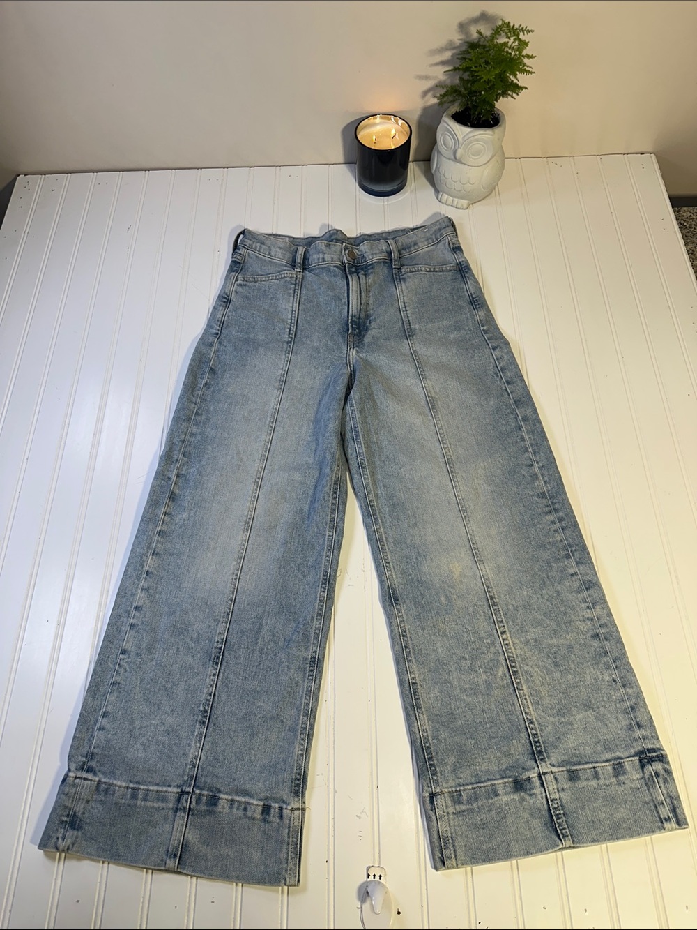 Women’s GAP Light Blue Wide-Leg High Waist Jeans Size 29